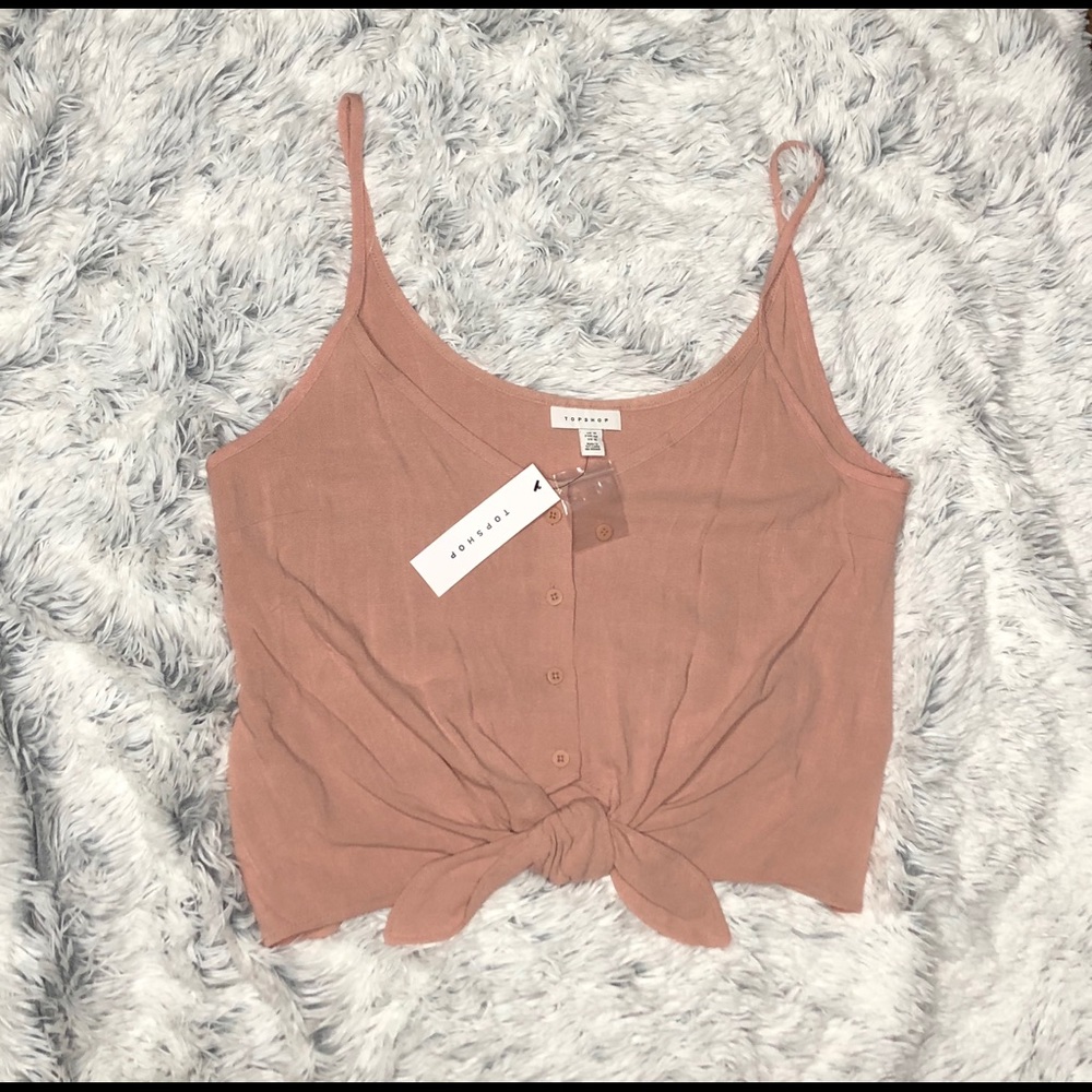 Topshop Tie Front Cami